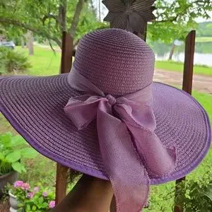 Vintage | Accessories | Lilac Purple Extra Wide Floppy Brim  display picture 2